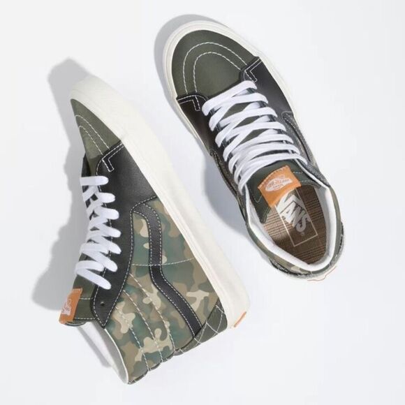 VANS Sk8-Hi Mixed Utility Camo Sneakers Woman’s 8 Men’s 6.5 New in Box - Picture 16 of 16